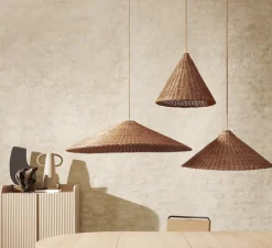 Accessoires*Ferm Living Abat-jour, Dou, , Ø68cm, H27cm - naturel