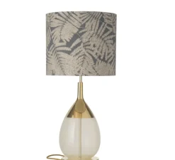 Suspension*Ebb and Flow Abat-jour, Fern Leaves Wild, , Ø35cm, H30cm - gris paillette