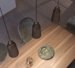 Abat-jour ou base, Bouteille, série Materia, corten, Ø15cm, H28cm - Creative Cables