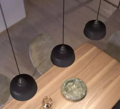Abat-jour ou base, Materia, pour lampe à poser ou suspension, noir et blanc, Ø24cm, H14cm - Creative Cables