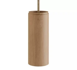 Accessoires*Creative Cables Abat-jour seul, Tub-E14 avec douille à double bague, bois, L6cm, H15,3cm - bois clair
