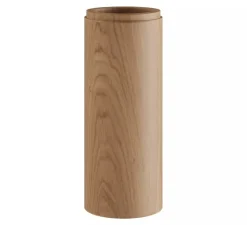 Accessoires*Creative Cables Abat-jour seul, Tub-E14 avec douille à double bague, bois, L6cm, H15,3cm - bois clair