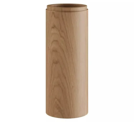 Accessoires*Creative Cables Abat-jour seul, Tub-E14 avec douille à double bague, bois, L6cm, H15,3cm - bois clair