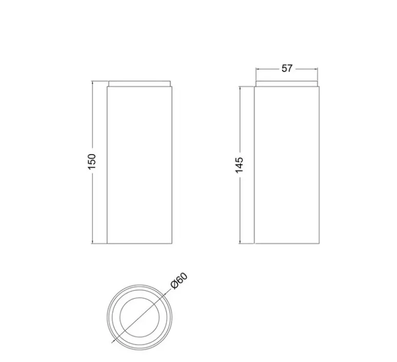 Accessoires*Creative Cables Abat-jour seul, Tub-E14 avec douille à double bague, bois, L6cm, H15,3cm - bois clair