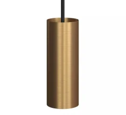 Accessoires*Creative Cables Abat-jour seul, Tub-E14 avec douille à double bague, , L6cm, H15,3cm - bronze satiné