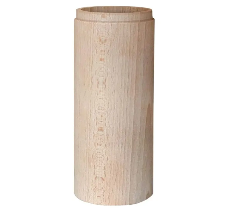 Accessoires*Creative Cables Abat-jour seul, Tub-E27 avec douille à double bague, bois de hêtre, L8,6cm, H20cm - bois clair