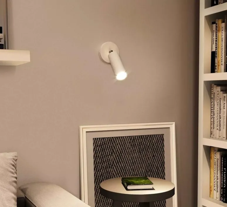 Accessoires*Creative Cables Abat-jour seul, Tub-E14 avec douille à double bague, , L6cm, H15,3cm - blanc mat