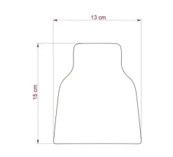 Abat-jour Vaso Materia, série vase céramique, blanc brillant, Ø13cm, H15cm - Creative Cables