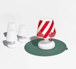 Accessoires*Fatboy Accessoire abat-jour, XMAS Cooper Cappie Stripemas, , blanc, L49cm, H13,5cm - rouge