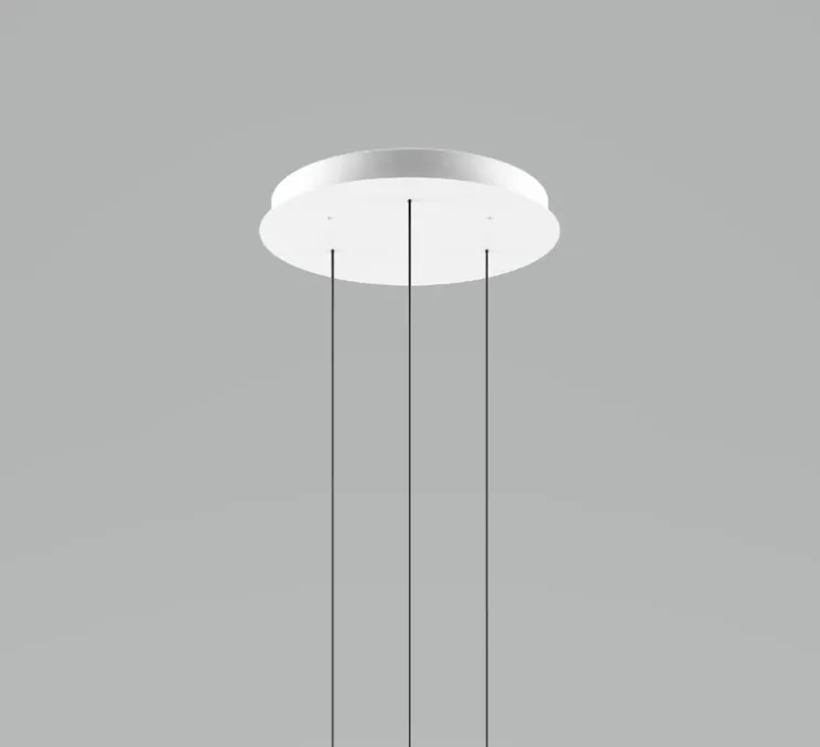 Accessoire, Rosace 3 lights, blanc mat, Ø38cm, H4,2cm - Lodes