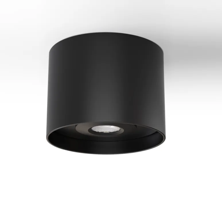 Plafonnier & Spot*Solum Accessoires, Decociel, support d'installation en saillie pour plafond en béton, , Ø15,8cm, H12cm - Noir