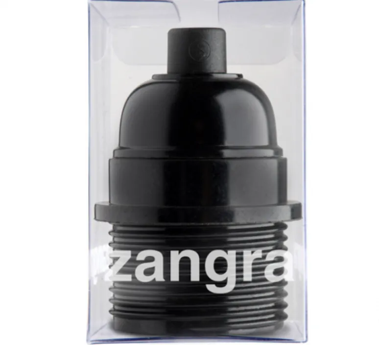 Accessoires*Zangra Accessoires, douille en bakélite, , Ø4cm, H5,5cm - noir