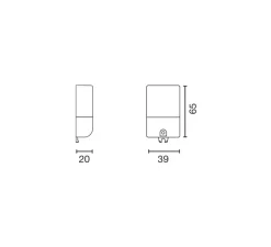 Transformateur*Faro Architectural Accessoires, driver universel, On/off, 6W, 24VDC, H6,5W, L3,9cm -