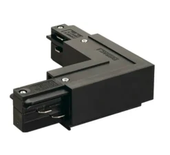 Accessoires, EUTRAC Connecteur en L, noir, L15cm, H3,2cm - SLV