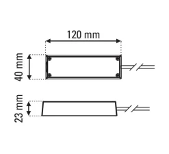 Accessoires, In The Tube, boîtier de connexion, argent, L12cm, H2,3cm - DCW éditions Paris