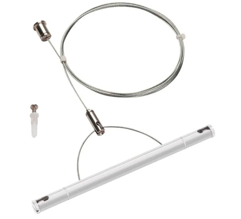 Accessoires*SLV Accessoires, Kit de suspension pour câble tendu T.B.T Tenseo, , Ø1,5cm, L200cm - blanc