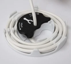 Accessoires|Rosace & Câble*Alucyne Accessoires, Kit K.no.P, sans fiche DCL, câble 2m, , Ø12,5cm, H2,7cm - blanc