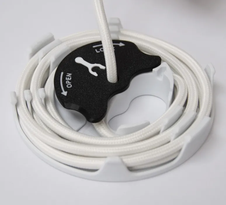 Accessoires|Rosace & Câble*Alucyne Accessoires, Kit K.no.P, sans fiche DCL, câble 2m, , Ø12,5cm, H2,7cm - blanc