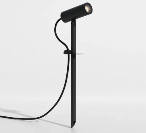 Accessoires, Myos, perche d'extension, noir texturé, IP65, Ø1,6cm, H21,2cm - Astro