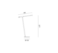 Accessoires*Tonone Accessoires, One Fixation bureau, , L38cm, H57,7cm - gris