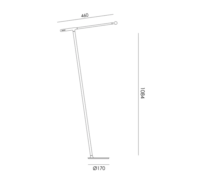Accessoires*Tonone Accessoires, One Fixation lampadaire, , L46cm, H108,4cm - gris
