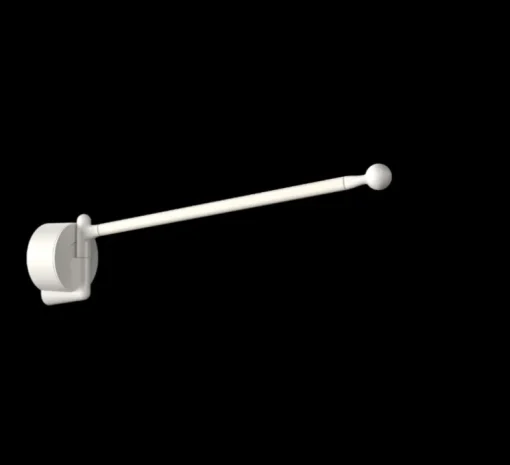 Accessoires, One fixation murale, blanc, L36cm, H7cm - Tonone