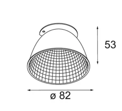Accessoires, Réflecteur, Magnetic Reflector 82, argent, Ø8,2cm, H5,3cm - Modular