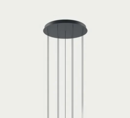 Accessoires, Rosace 9 lights, noir mat, Ø50cm, H4,2cm - Lodes