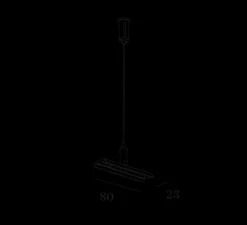 Accessoires*Wever&Ducré Accessoires, set de suspension, strex, set B, câble noir de 3m, L8cm - Wever & Ducré