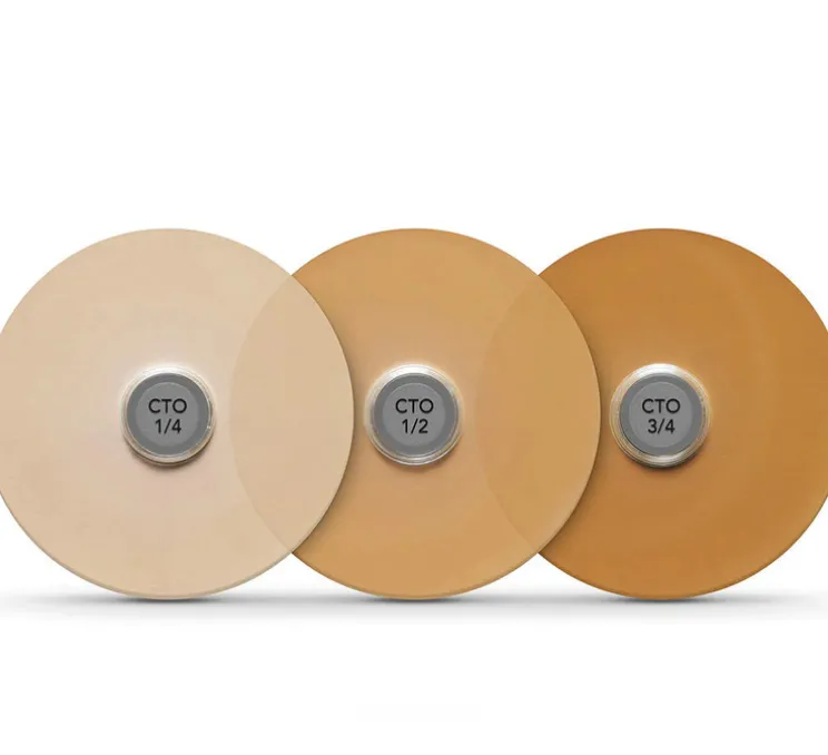 Accessoires, Snap Modificateur de température de couleur, pour GU10 et GU5.5, 1/4 CTO, transparent, Ø5cm, H0,2cm - Soraa