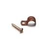 Prise*Fontini Agrafe de fixation en métal pour conduit, Garby, Paquet de 25 pièces, Ø16mm -