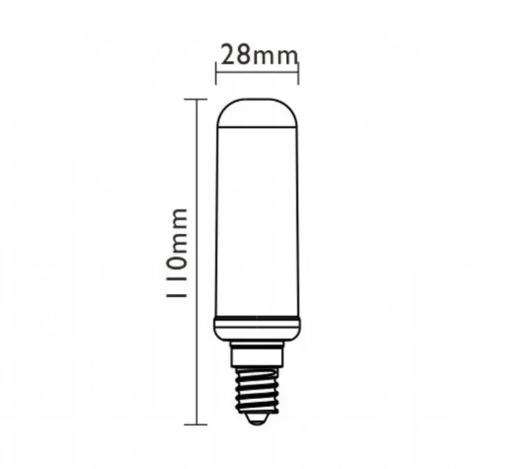 Ampoule, E14, dimmable, LED, T28, 2700K, 900lm, Ø2,8cm, H11cm - Marino Cristal