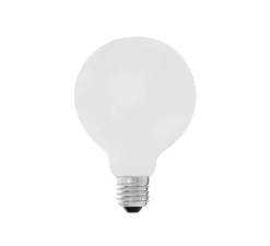 Ampoule, E27, LED, 900Lm, 2700K, opalin, dimmable, Ø9.5cm, H12cm, 8w - Faro