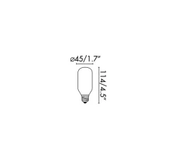 Ampoule*Faro Ampoule, E27, LED, opalin, Ø4.5cm, H11.5cm, 5w, 550Lm, 3000K - blanc, chaud