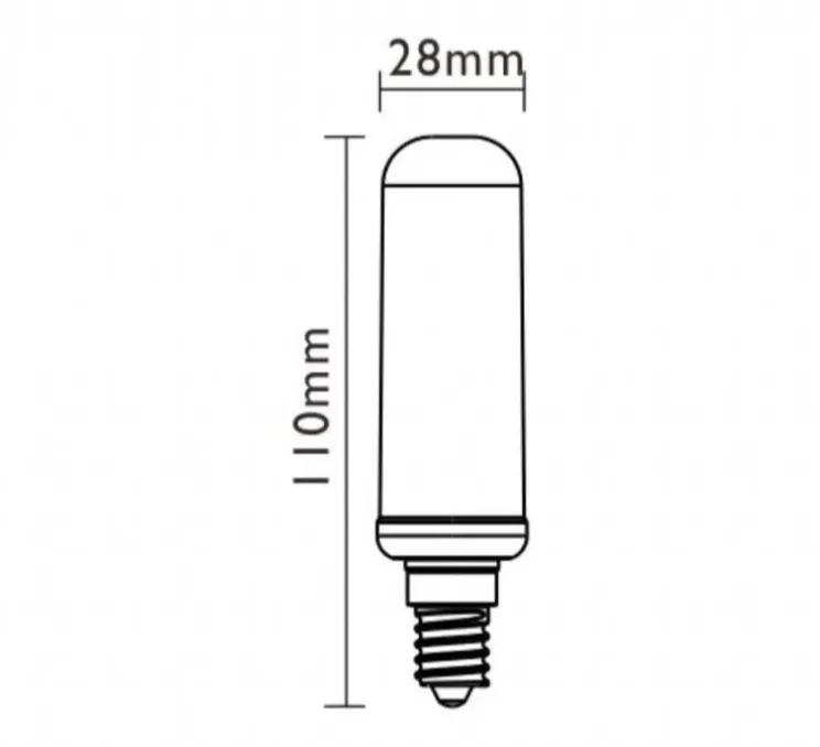 Ampoule, E14, LED, T28, 3000K, 900lm, dim, Ø2,8cm, H11cm - Marino Cristal