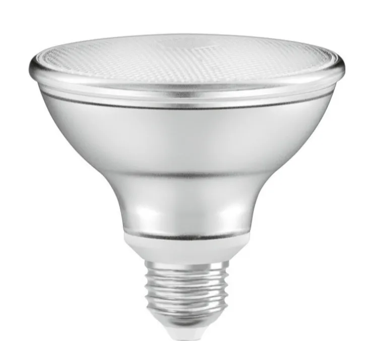 Ampoule, E27, PAR30 75 36°, transparent, LED, 10W, 2700K, 633lm, dimmable, Ø9,5cm, H9,3cm - Ledvance