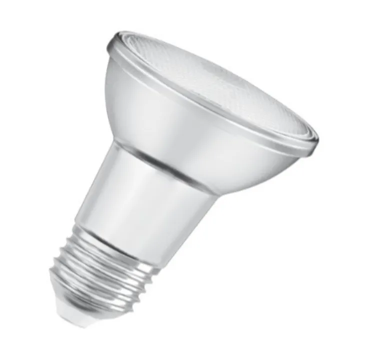 Ampoule, E27, PAR20 36°, transparent, LED, 6,4W, 2700K, 350lm, dimmable, Ø6,5cm, H8,8cm - Osram