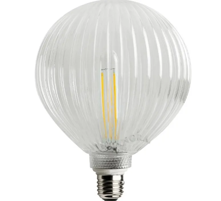 Ampoule*Zangra Ampoule, E27, , LED, 2700K, 350lm, Ø12,5cm, H17,5cm - transparent, blanc