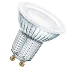 Ampoule, GU10, PAR16 120°, transparent, LED, 6,9W, 2700K, 650lm, dimmable, Ø5cm, H5,2cm - Osram