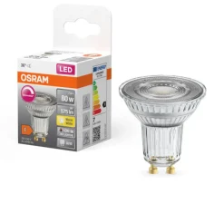 Ampoule*Osram Ampoule, GU10, PAR16 36°, , LED, 6,1W, 2700K, 575lm, dimmable, Ø5cm, H5,2cm - transparent