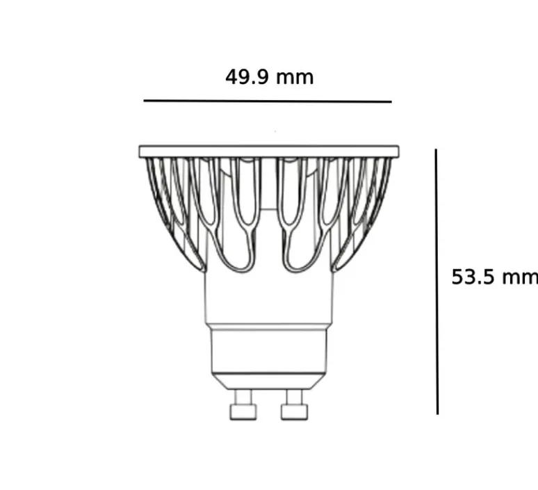 Ampoule*Soraa Ampoule LED, Brilliant MR16 - GU10, 60°, , dim, 3000K, 660 lm, CRI >90, 7,5W, Ø4,99cm, H5,35cm - argent