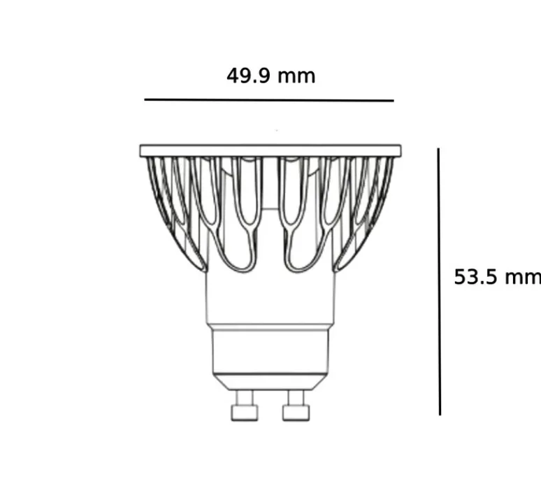 Ampoule*Soraa Ampoule LED, Brilliant MR16 - GU10, 10°, , dim, 2700K, 620 lm, CRI >90, 7,5W, Ø4,99cm, H5,35cm - argent