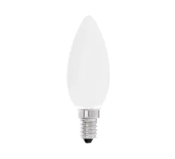 Ampoule LED, E14 candle, verre mat, 2700K, 450Lm, 4W, H10cm, Ø3,5cm - Faro