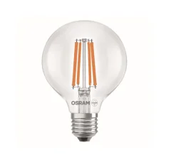 Ampoule*Osram Ampoule LED, E27, Classic Globe 80 energy efficiency, , 2700K, 470 lm, Ø8cm, H11,5cm - transparent