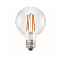 Ampoule*Osram Ampoule LED, E27, Classic Globe 80 energy efficiency, , 2700K, 470 lm, Ø8cm, H11,5cm - transparent