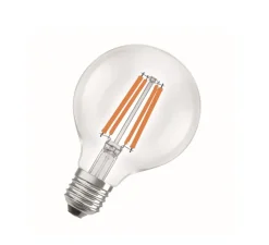 Ampoule*Osram Ampoule LED, E27, Classic Globe 80 energy efficiency, , 2700K, 470 lm, Ø8cm, H11,5cm - transparent