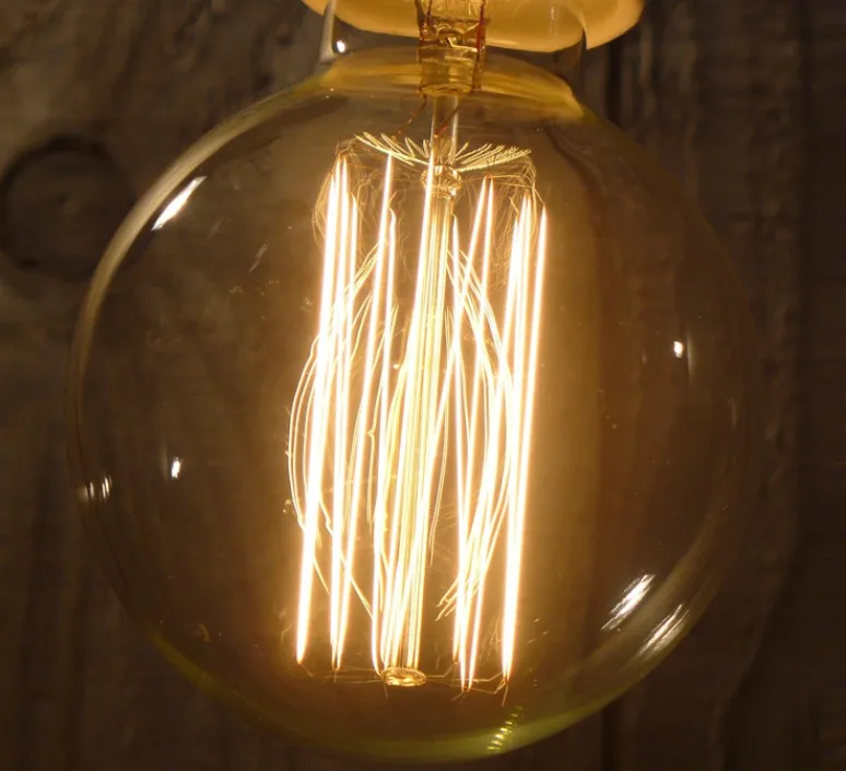Ampoule*Faro Ampoule LED, E27, Filament Amber, 2200k, 400lm, 4w, Ø9,5cm, H13,8cm - ambre