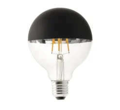 Ampoule LED, E27, G95, noir mat, L10cm, H21cm - Faro