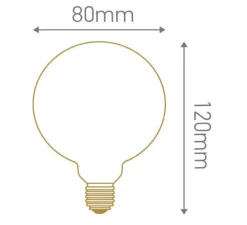 Ampoule LED, E27, 2000K, 400lm, Ø8cm, H12cm - Girard Sudron
