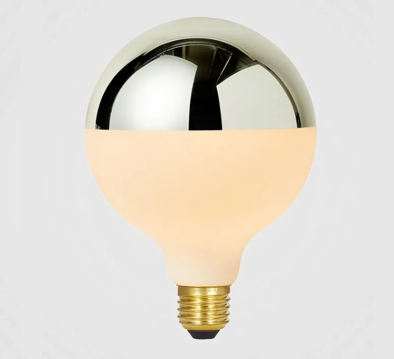 Ampoule*Tala Ampoule LED, E27, 2700k, 450lm, Porcelain III Mirrored, , IP54, L12,5cm, H17,5cm - blanc, mirroir